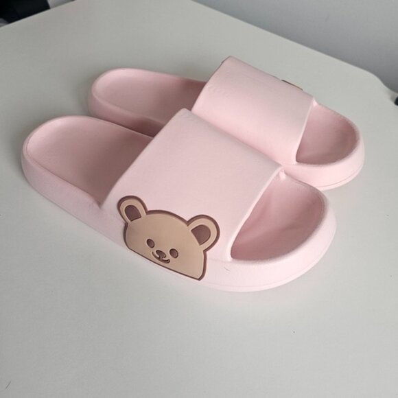 Pink Bear Slide Sandals Women's Size 9.5 - Picture 3 of 15